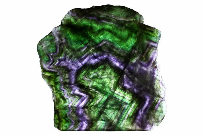Colorful Polished Fluorite Slab - China #374387